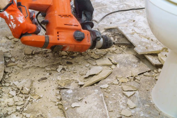 Removing an old tile floor