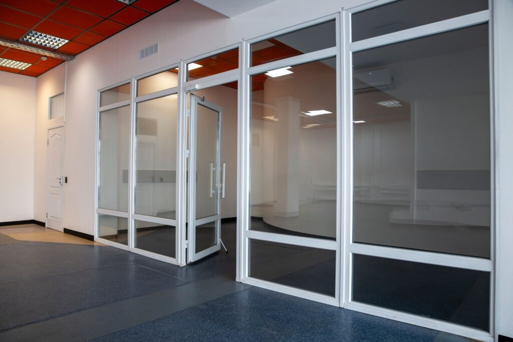 glass walls