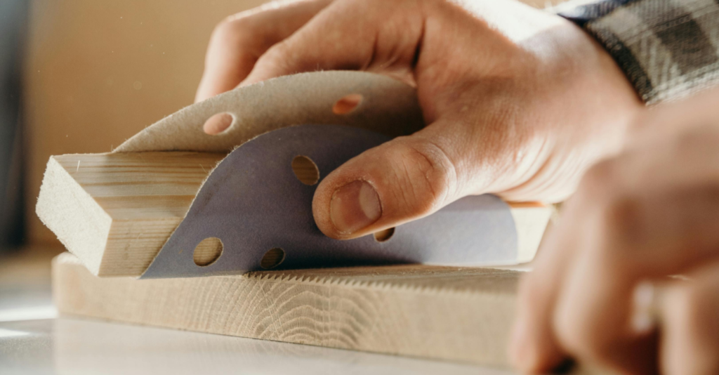 the different grits of sandpaper used for