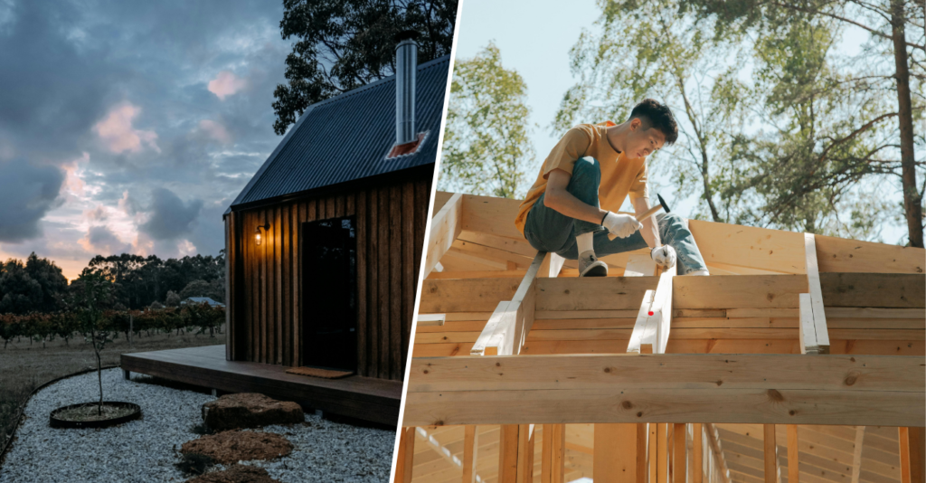 timber frame house construction